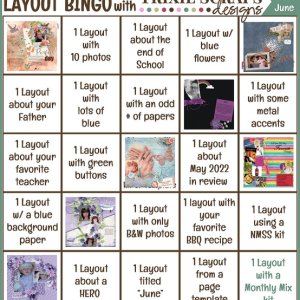 Bingo Card, June 2022