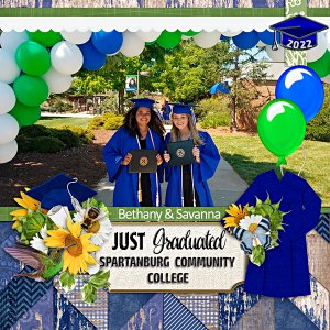 Savanna and Bethany, SCC graduation 2022