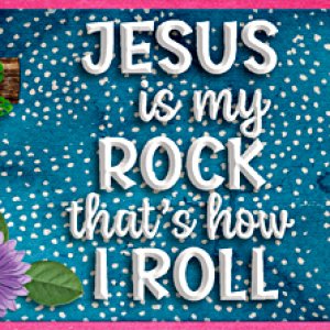 Jesus is my rock Facebook header