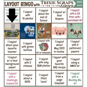 Layout Bingo Challenge June 2022
