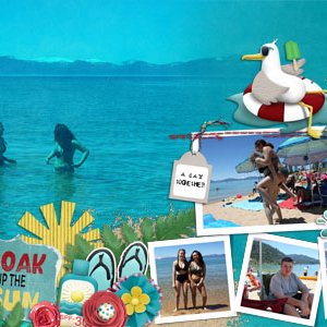 Lake Tahoe Fun double page