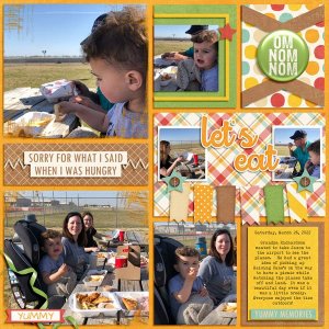 Jaxon having a Raising Cane picnic at TIA watching planes 3.26.22