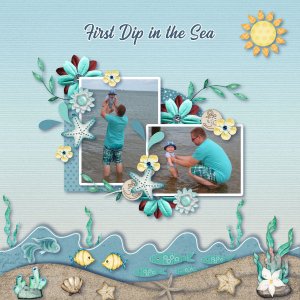 First Dip in the Sea