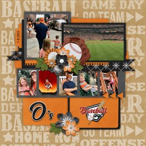 Photo Strips 6 Temp #2-Miss Fish, Sports Baseball-Connie Prince