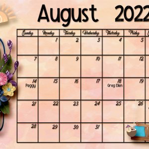 August Calendar -- Desktop
