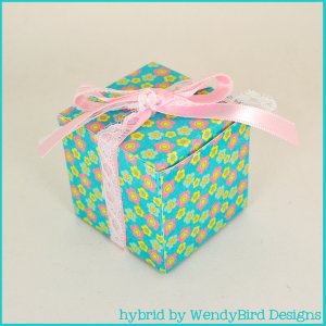 Flowered Square Box