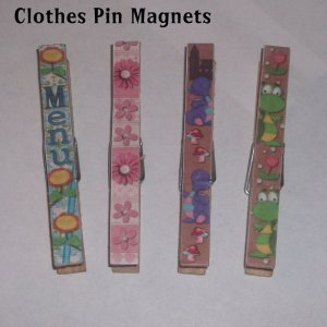 Clothespin Magnets