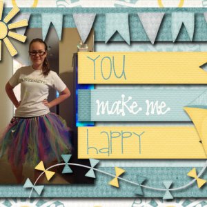 You make me happy Card