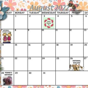 August 2022 Calendar
