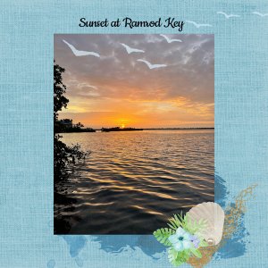 8/2022 Brush Challenge - Sunset at Ramrod Key