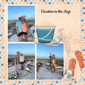 8/2022 Wordart Challenge - Vacation at the Keys