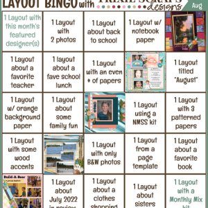 Bingo Card July 2022