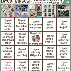 August Layout Bingo