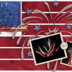 June desktop for July