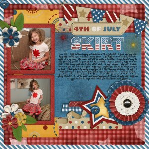 4th of July Skirt