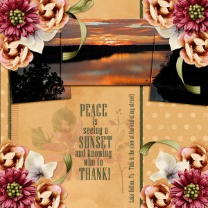 PEACE is seeing a SUNSET ...