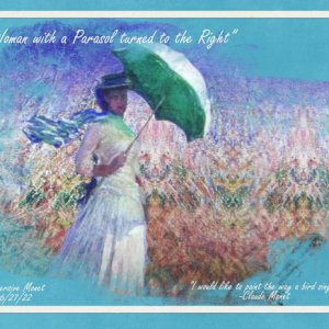 Woman with a Parasol turned to the Right
