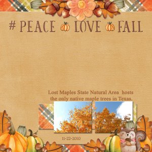 PEACE - LOVE - FALL