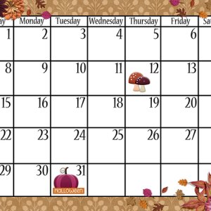 October 2023 Calendar Dates