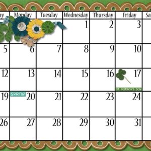March 2023 Calendar Bottom
