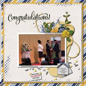 Congratulations We are so proud of you!