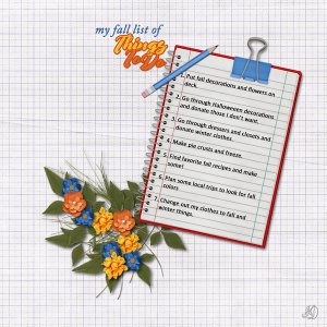 my fall list of things to do