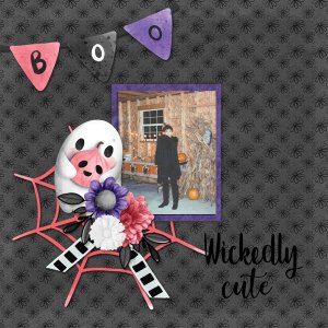 Boo Yeah With Haunted Halloween Word Art #1-Scrapbook Crazy