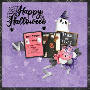 Boo Yeah With Haunted Halloween Word Art #2-Scrapbook Crazy