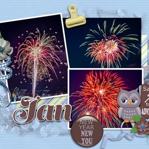 January Calendar Topper