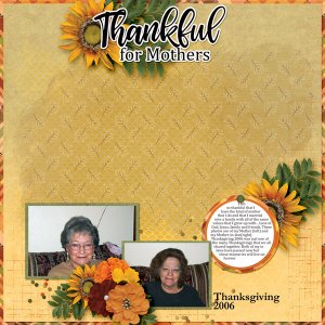 Thankful for Mothers