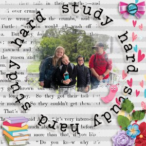 STUDY HARD - WORD ART - NOV 2022