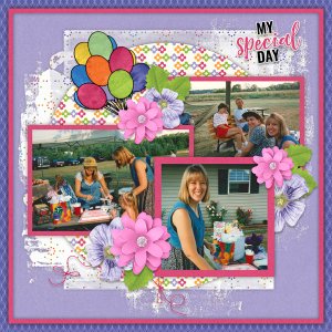 It's My Birthday-Memory Mosaic + Polka Dot Chick