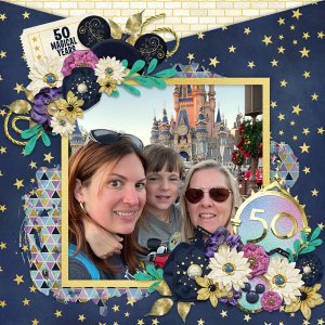 HH Cozy Blends Temp#2-Miss Fish 50 Magical Years-Magical Scraps Galore