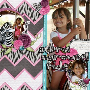 Zebra Carousel Ride