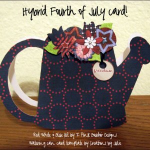 Hybrid Fourth of July card