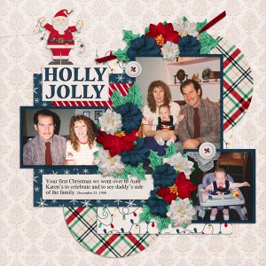 All Year December Templates 4 #3-Tinci Holly Jolly-Scrappin Serenity