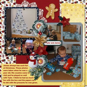 Tyler and James at Christmas