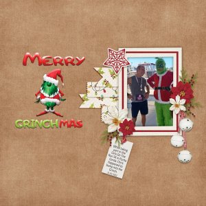 Merry Grinchmas Word Art-ScrapbookCcazy Christmas Traditions-CathyK
