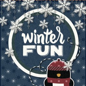 CARD Winter Fun Penguin