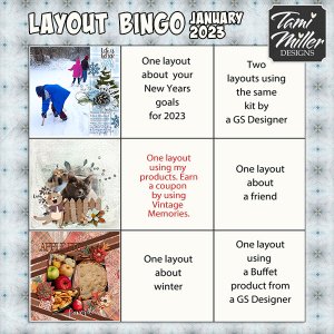 January Bingo Card