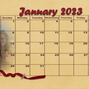 202301 Calendar