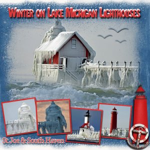 Ice Covered Lighthouses