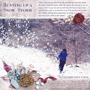 Running Up a Snow Storm