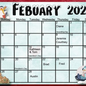 February Calendar