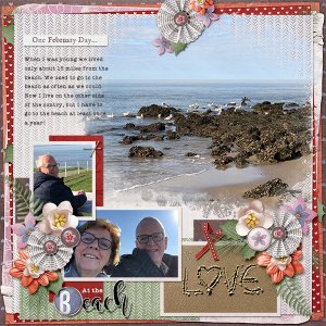 At the beach