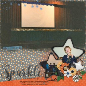 Star Bright Temp #2-Miss Fish, Sports Basketball-Laurie Scraps