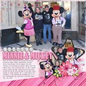 Meeting Minnie + Mickey