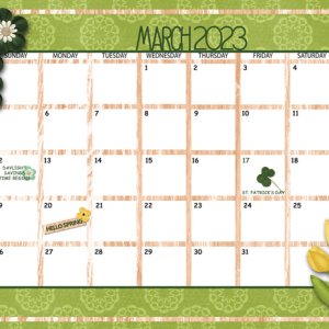 2023 March Sum-Up Calendar