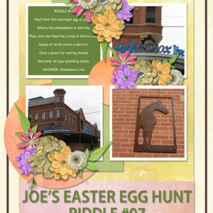 Joe's Easter Egg Hunt Riddle #7