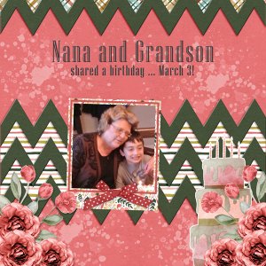 Nana and Grandson shared a birthday